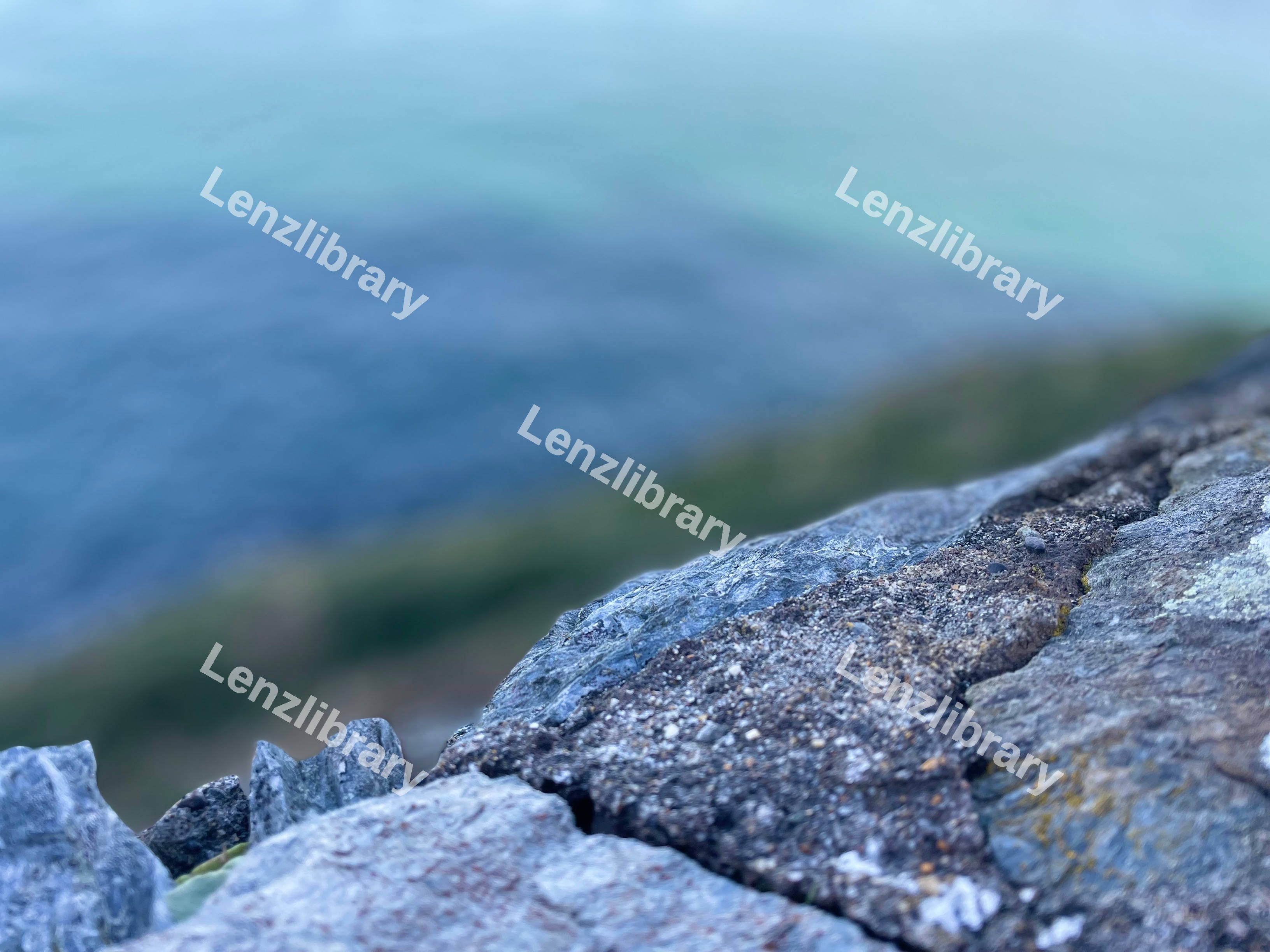 Rocks On Cliff